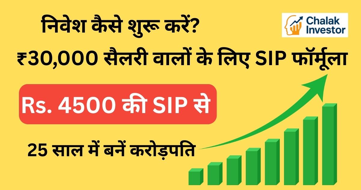 निवेश कैसे शुरू करें – ₹30,000 सैलरी वालों के लिए SIP फॉर्मूला