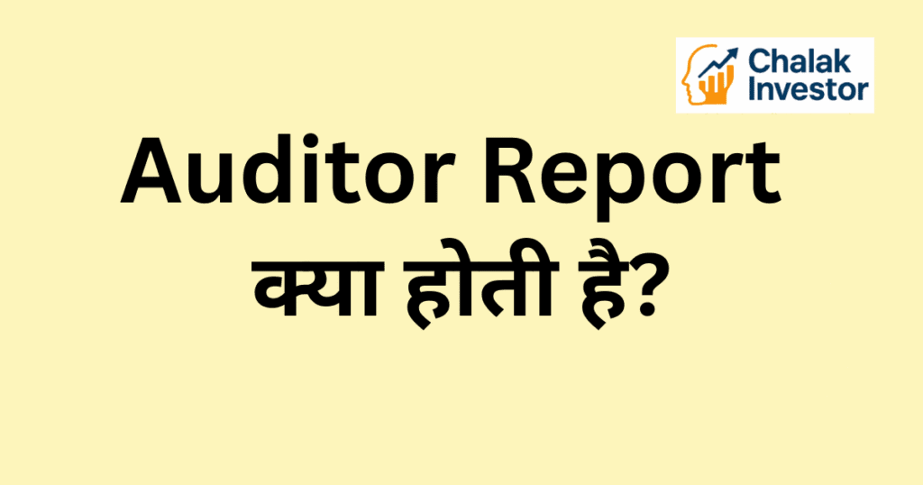 Auditor Report क्या होती है हिंदी में